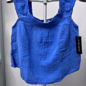 Derek Heart Sleeveless Gauze Tank